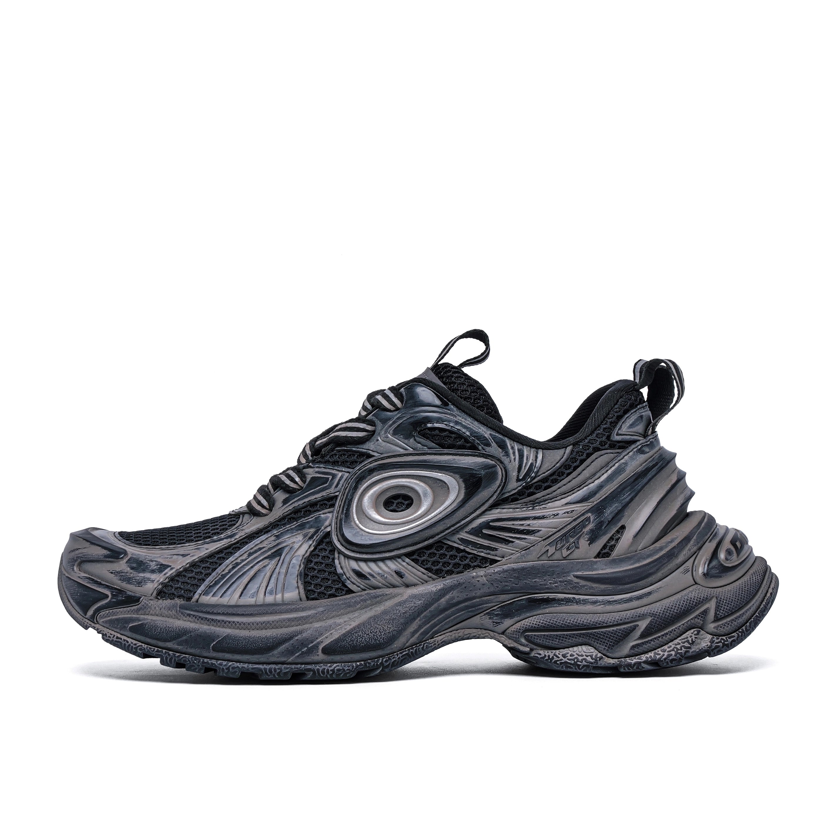 Turbo GT Running Shoes Destroyed Black – OLD ORDER