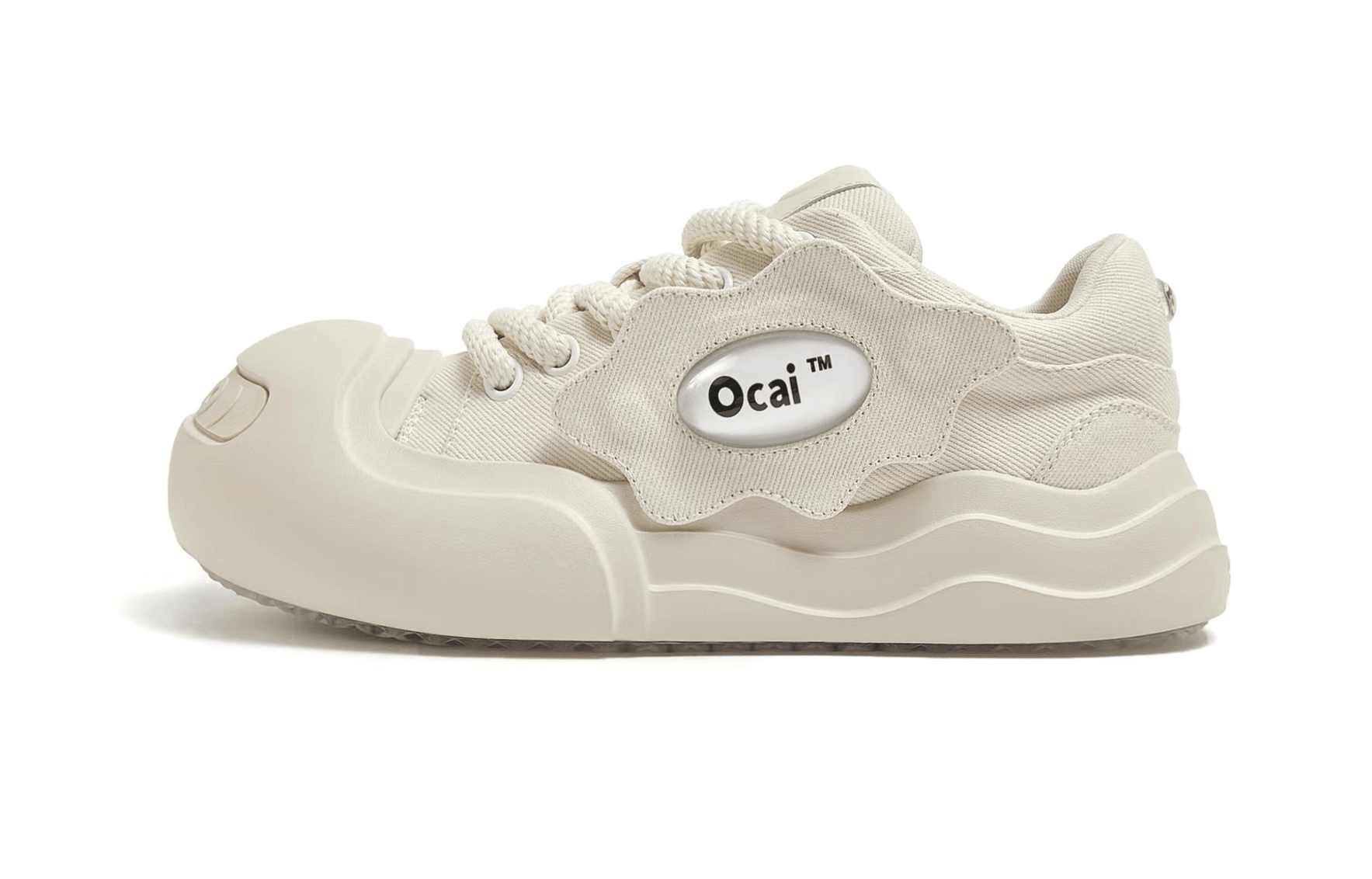 OCAI SMILE Shoes – Cream White Chunky Canvas | OCAI – OLD ORDER