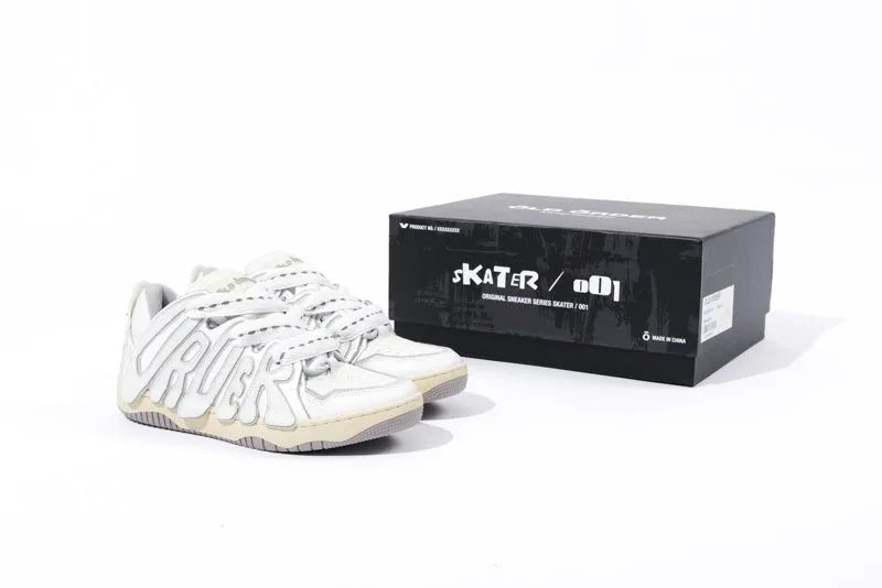Skater/001 Sneaker Vintage White - OLD ORDER