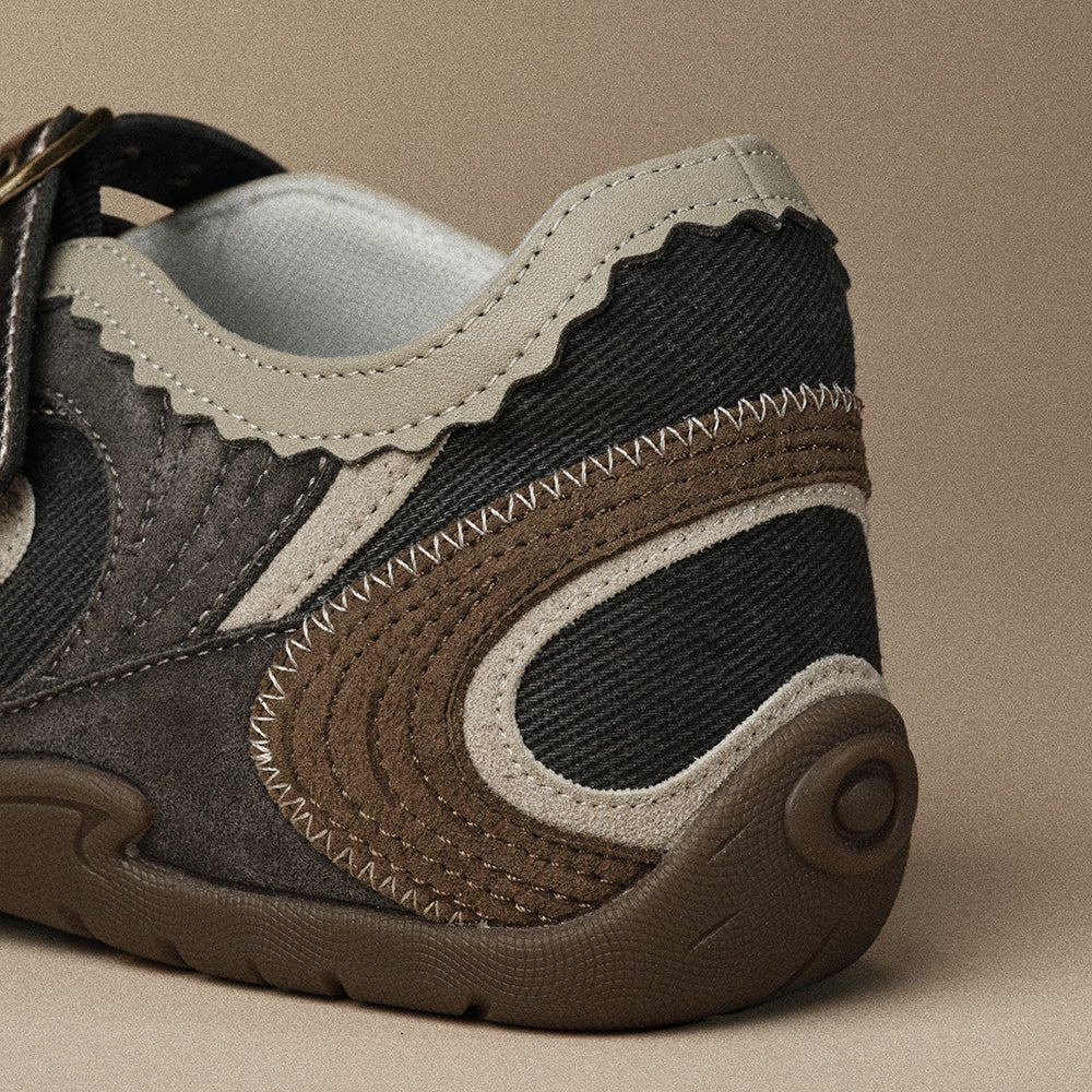 Turbo Lite Mary Jane Sneakers - Brown Tales - OLD ORDER