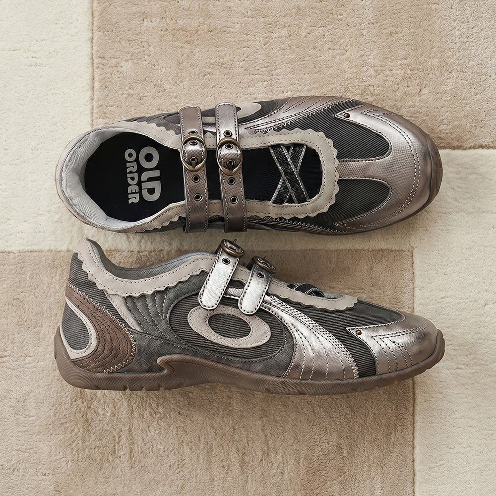Turbo Lite Mary Jane Sneakers - Brown Tales - OLD ORDER