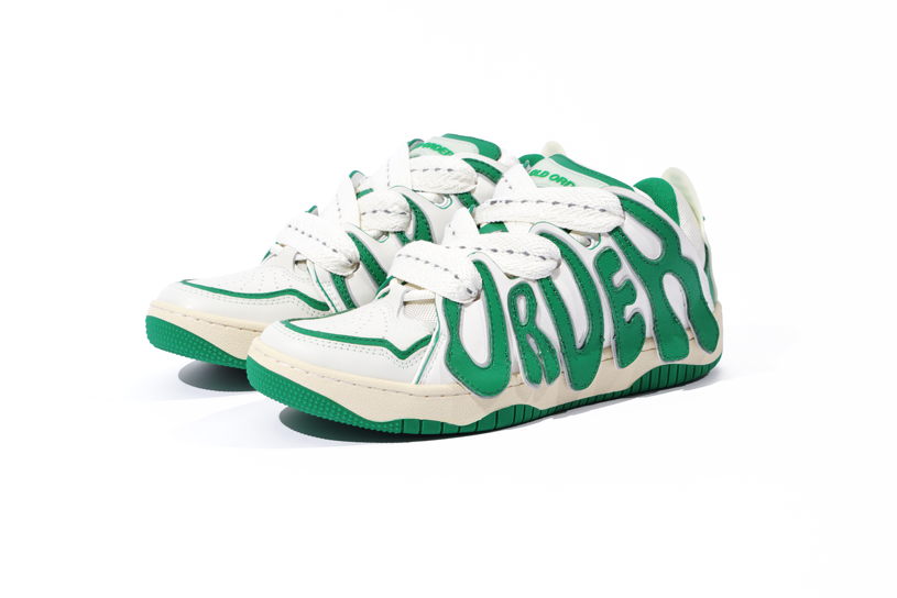 OLD ORDER オールドオーダー SKATER/001 レザー スニーカー OLD ORDER Skater/001 Olive Green