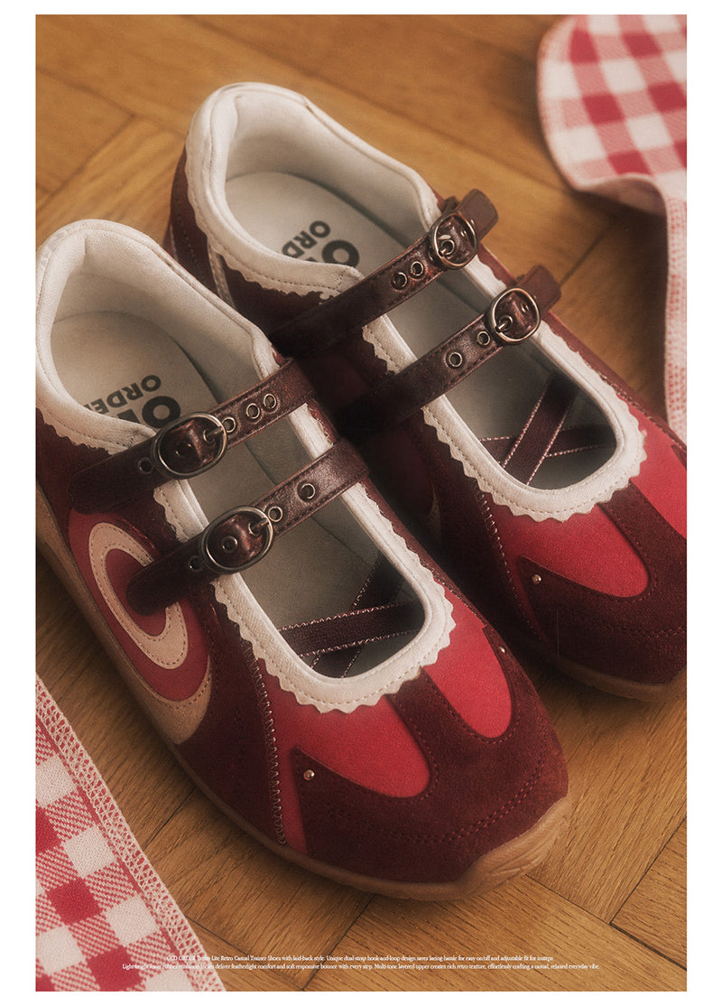 Turbo Lite Mary Jane Sneakers - Scarlet Echo