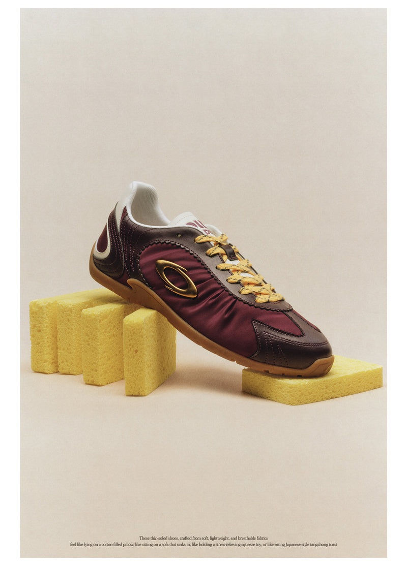 Summer Runner Women's Trainer Shoes – Burgundy Red