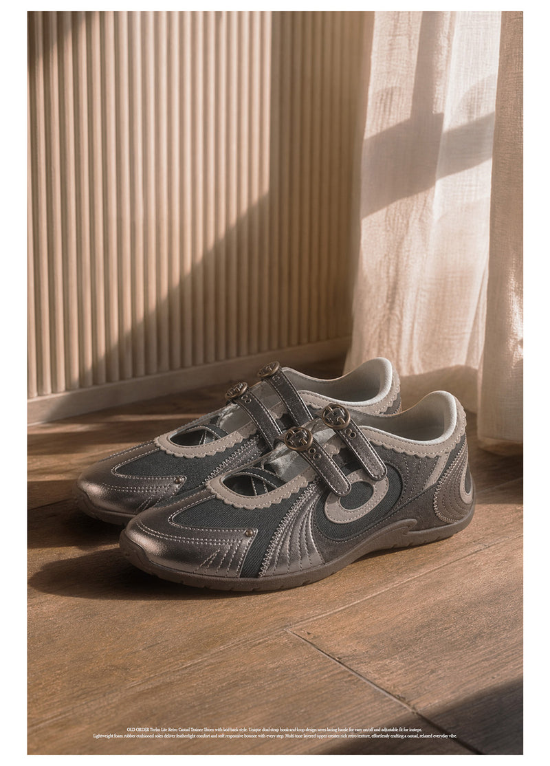 Turbo Lite Mary Jane Sneakers - Brown Tales