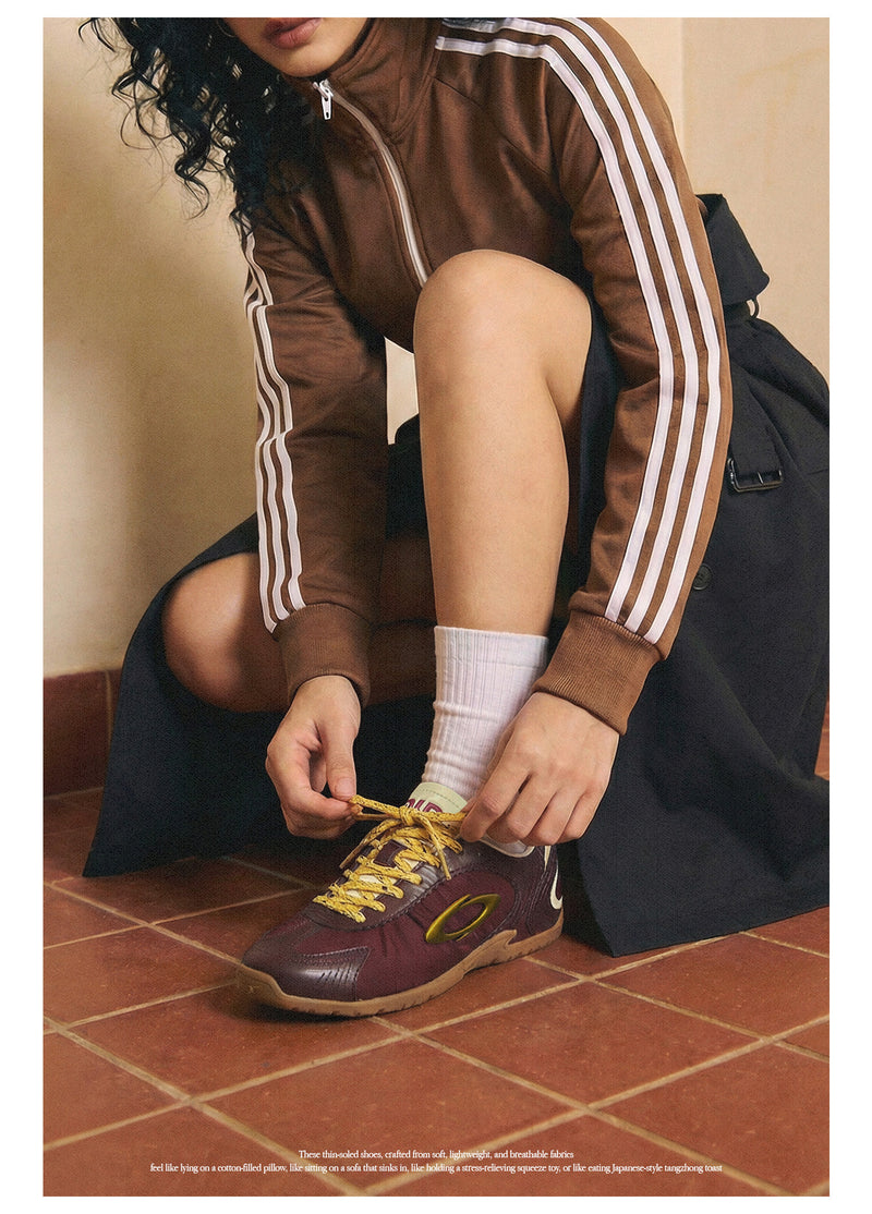 Summer Runner Women's Trainer Shoes – Burgundy Red