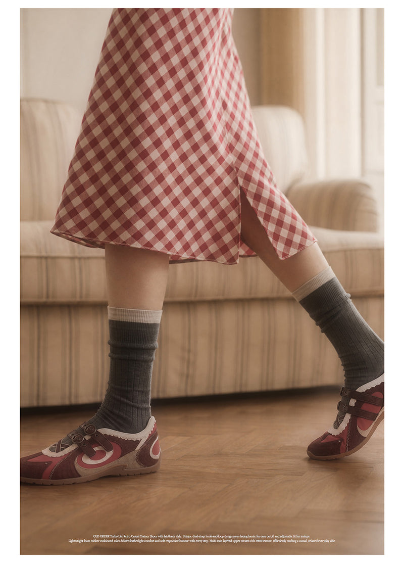 Turbo Lite Mary Jane Sneakers - Scarlet Echo