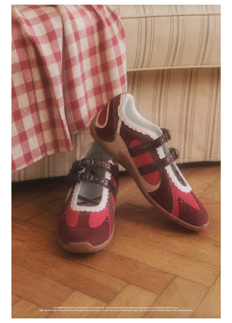 Turbo Lite Mary Jane Sneakers - Scarlet Echo