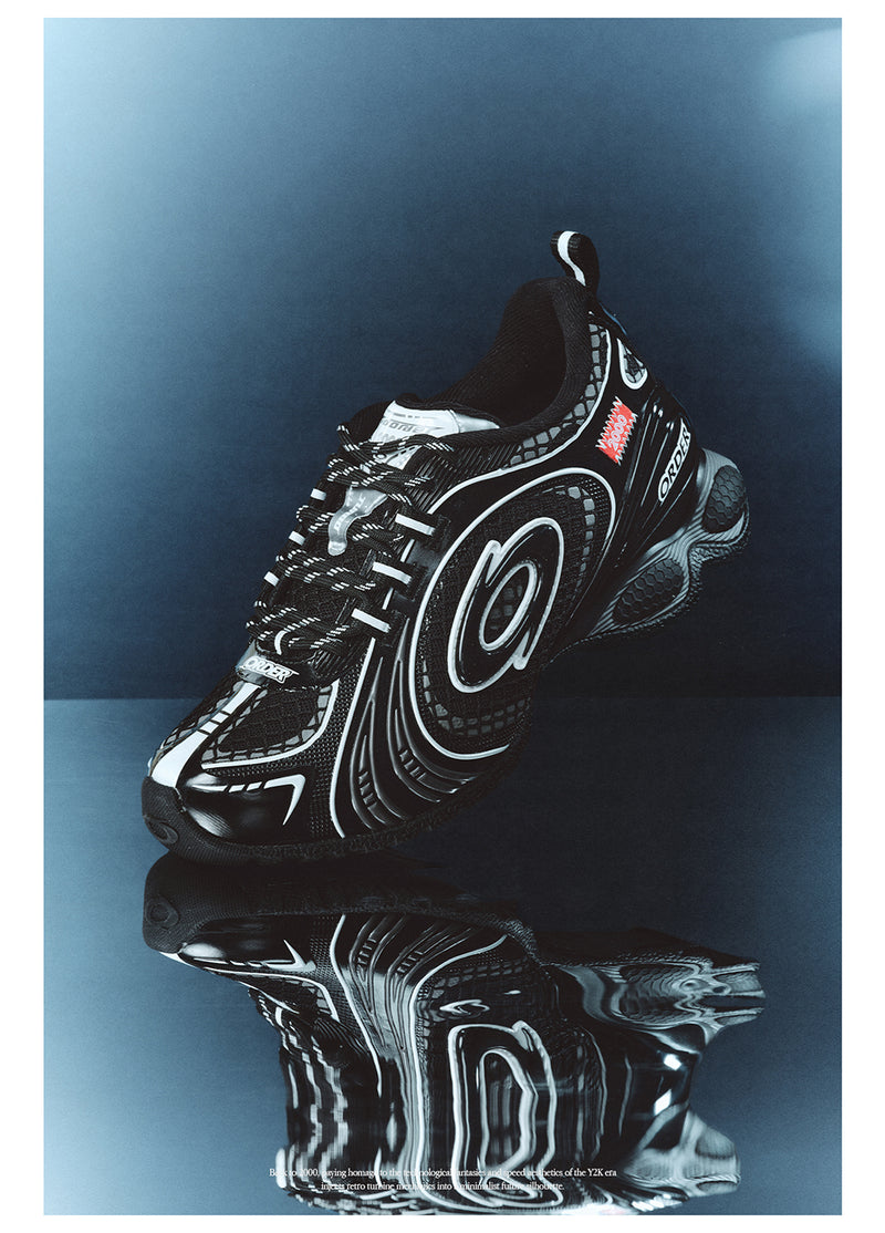 Turbo 2000 Running Shoes- Destroyed Black