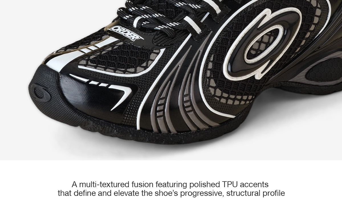 Turbo 2000 Running Shoes- Destroyed Black