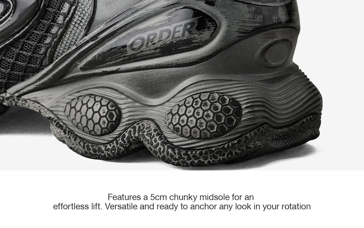 Turbo 2000 Running Shoes- Black