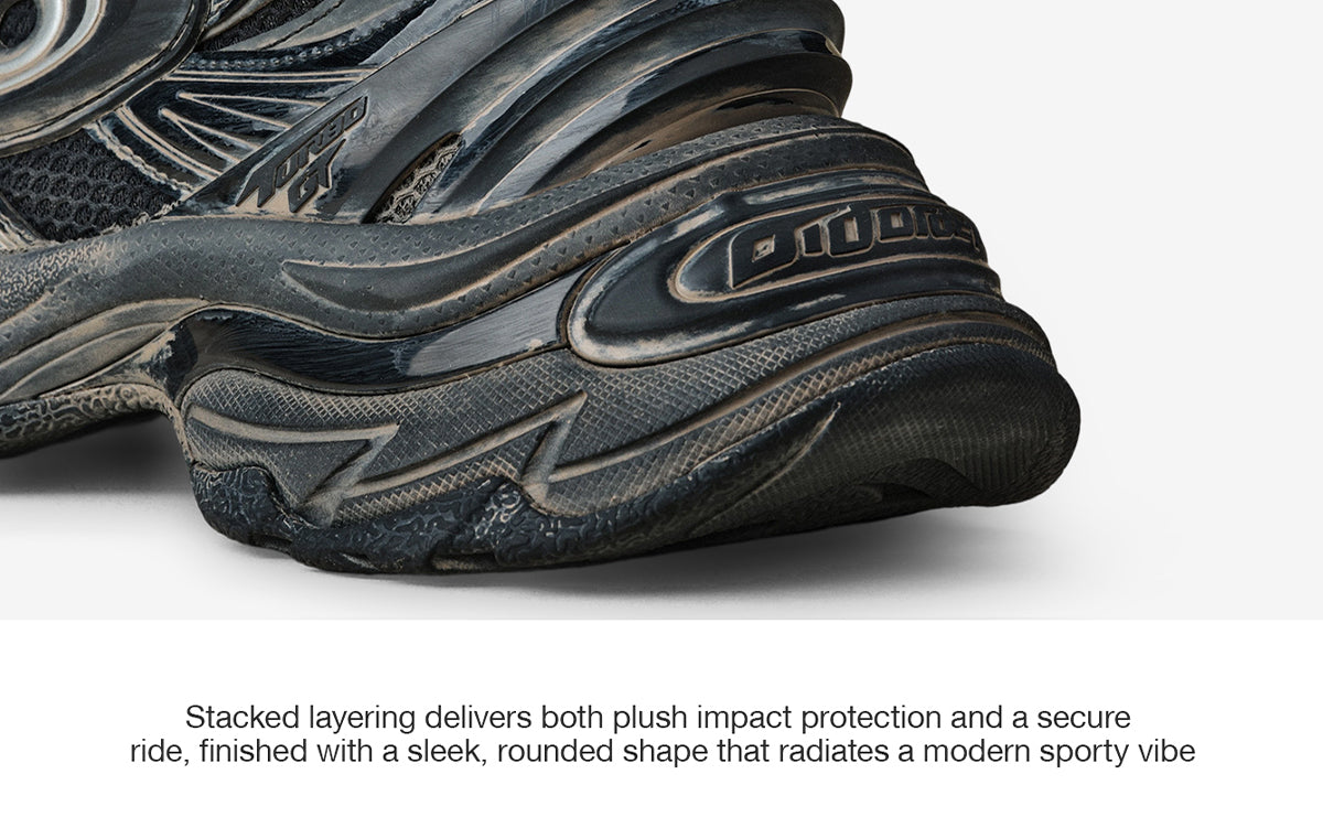Turbo GT Running Shoes Destroyed Black