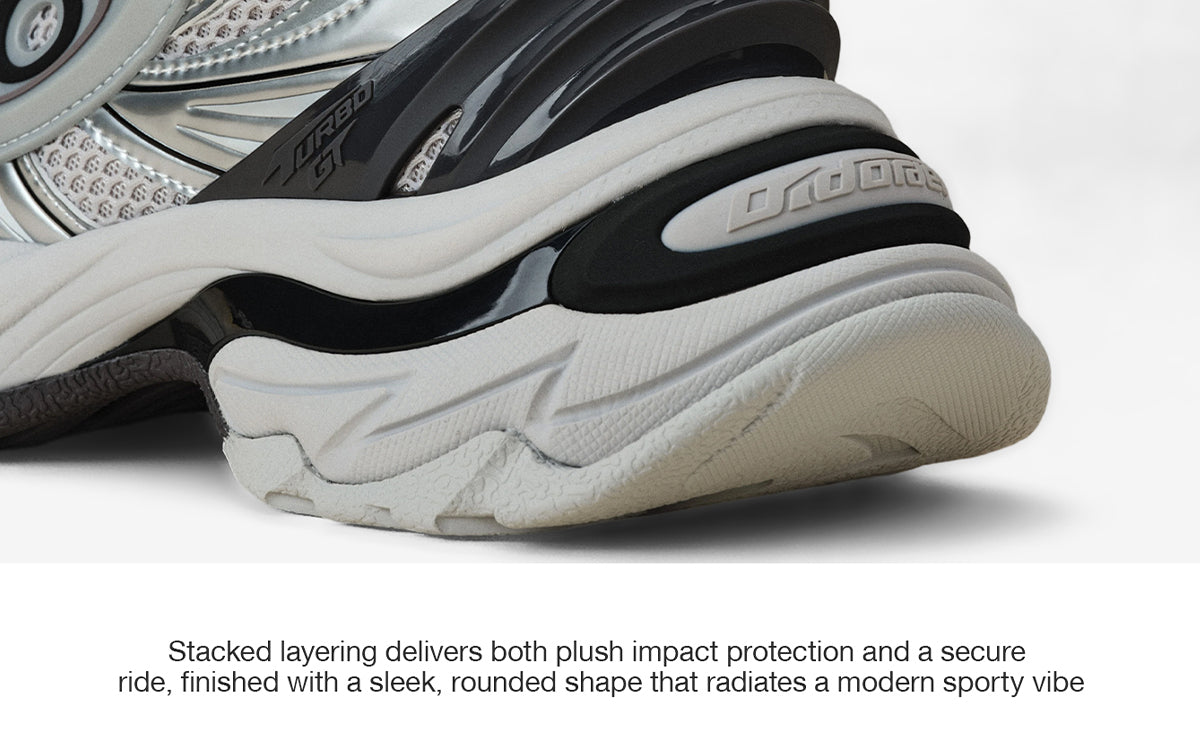 Turbo GT Running Shoes White Silver