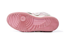 Photo of bright pink OLD ORDER sneakers with white laces and rubber soles. The vibrant pink color matches the tone of Barbie's world in her new movie.  cool sneaker trendy shoes sneakers street style shoes inspo ， pink girly thing, pink girly aesthetic