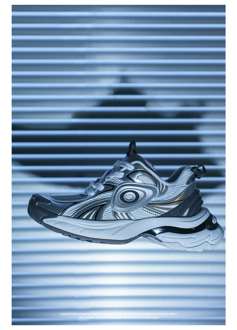 Turbo GT Running Shoes White Silver
