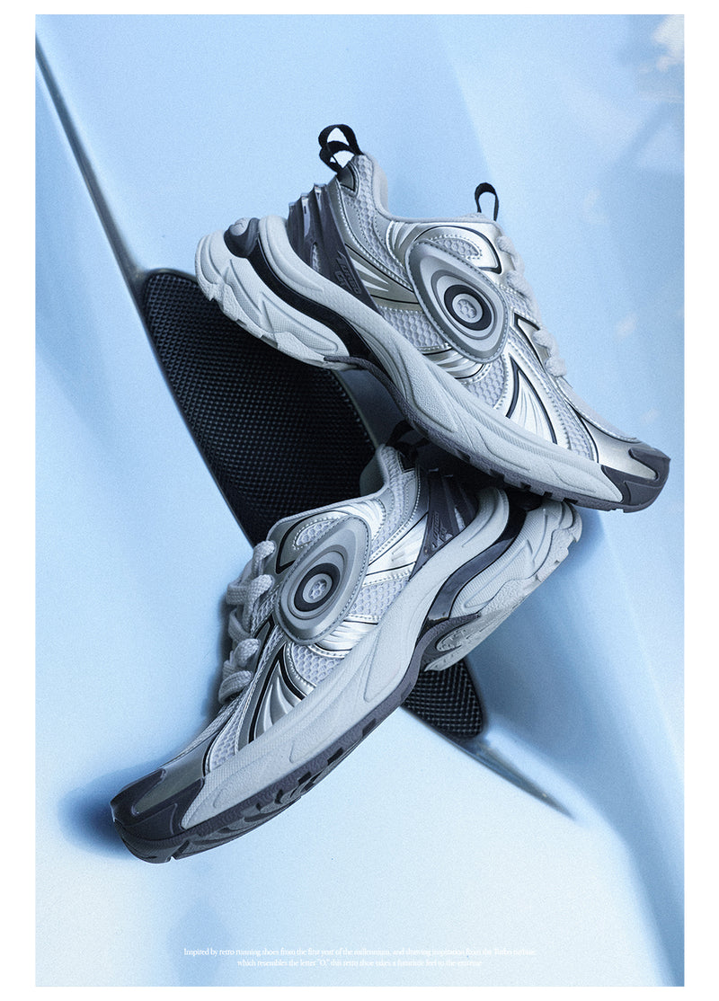 Turbo GT Running Shoes White Silver