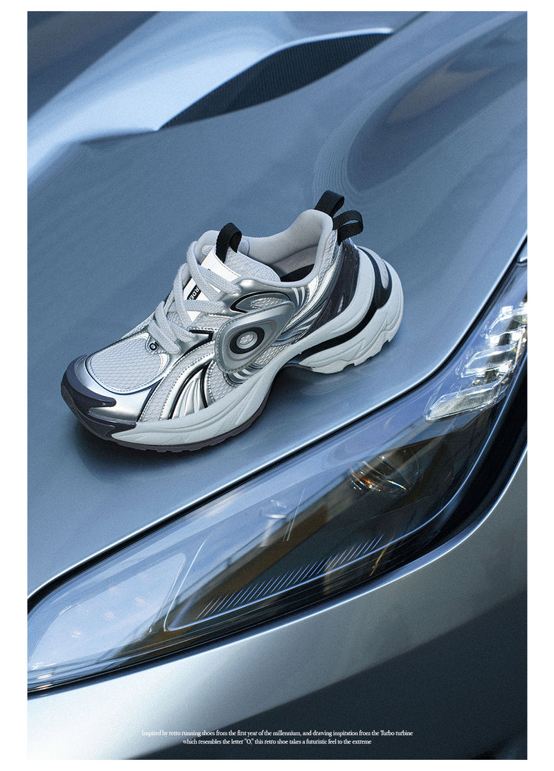 Turbo GT Running Shoes White Silver