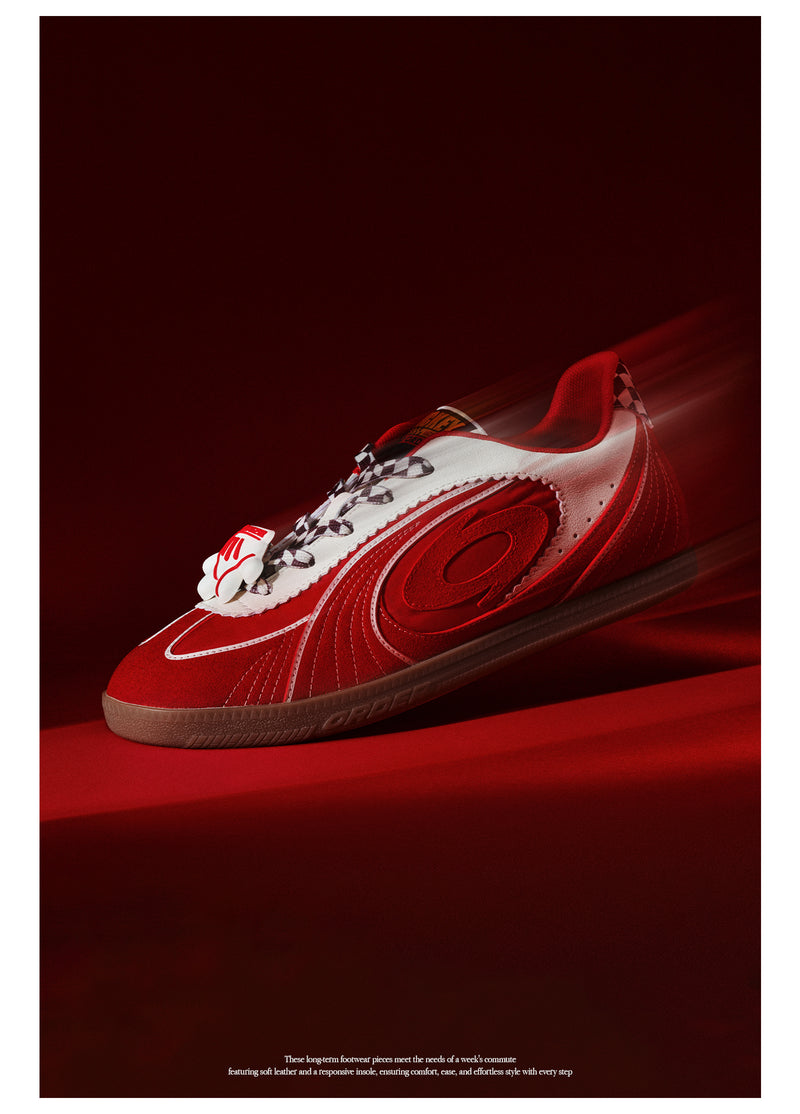 One Week Trainer Shoes – Scarlet Red