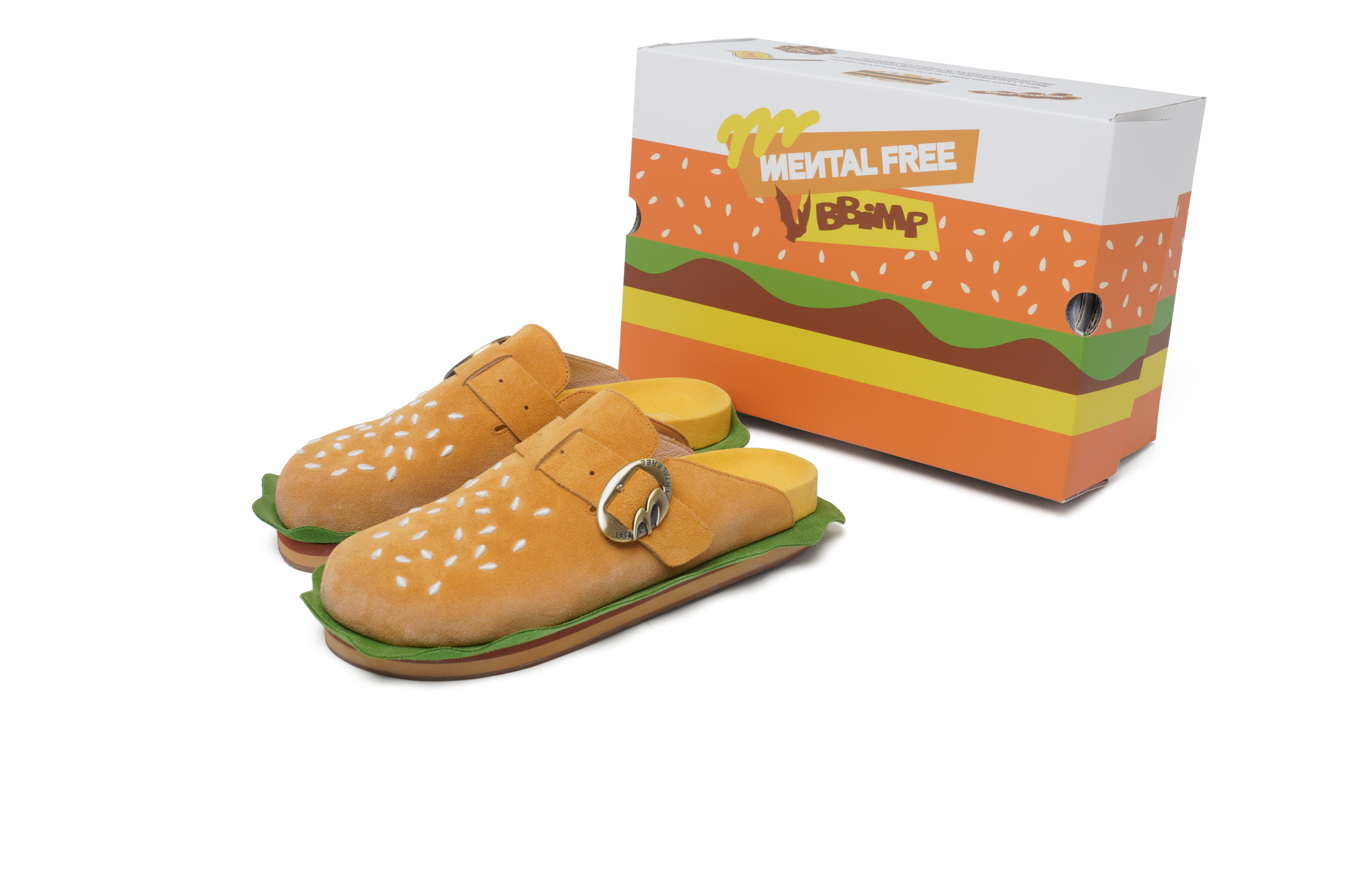 関税送料込 国内未入荷 BBiMP x MENTAL FREE バーガー スリッパ BBiMP x MENTAL FREE Burger Slippers – OLD ORDER