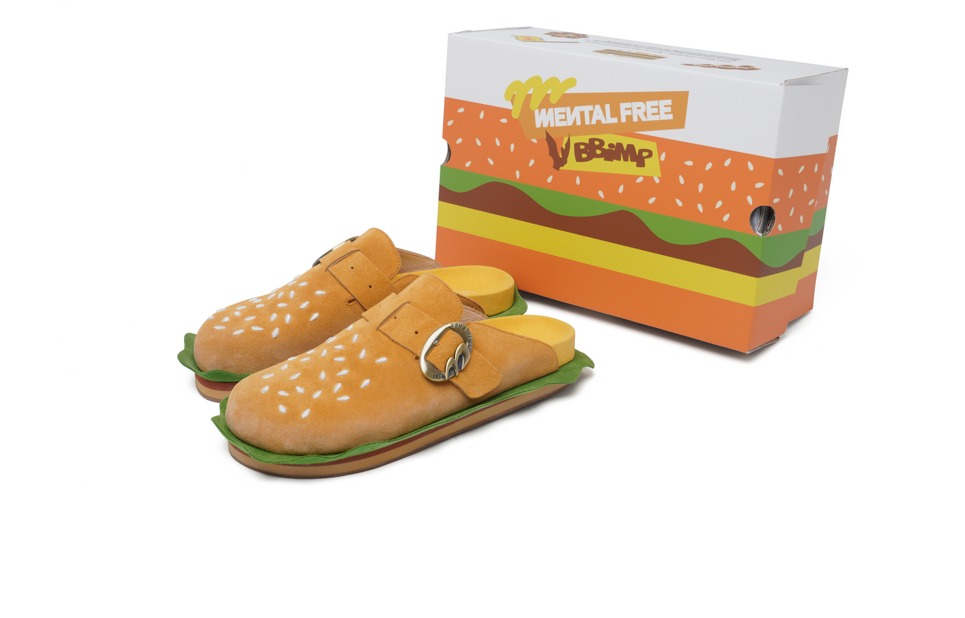 BBIMP x MENTAL FREE Burger Slippers