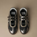 OLD ORDER Turbo Lite Mary Jane Sneakers Brown Tales – top view showing double buckle strap