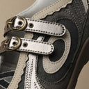 OLD ORDER Turbo Lite Brown Tales – brass buckle and strap hardware detail