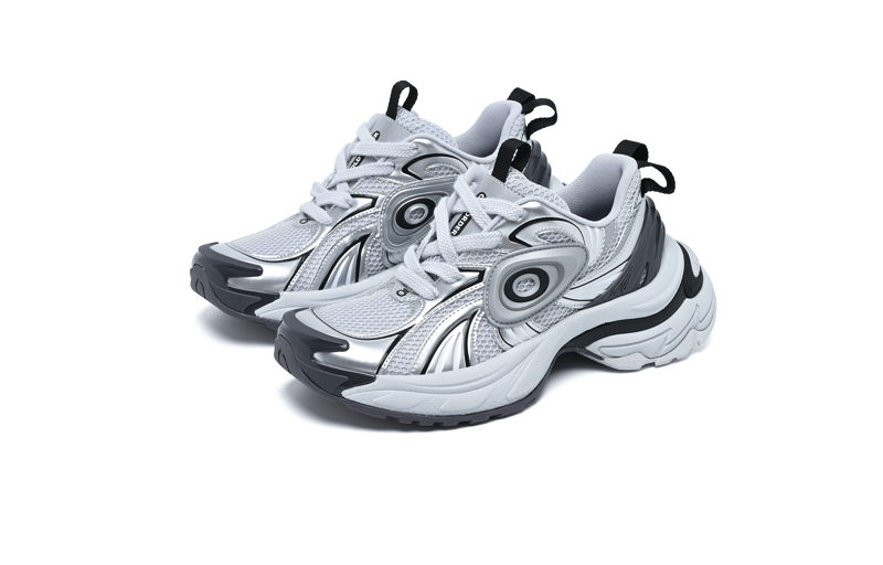 OLD ORDER TURBO GT WHITE-SILVER RUNNING SHOES