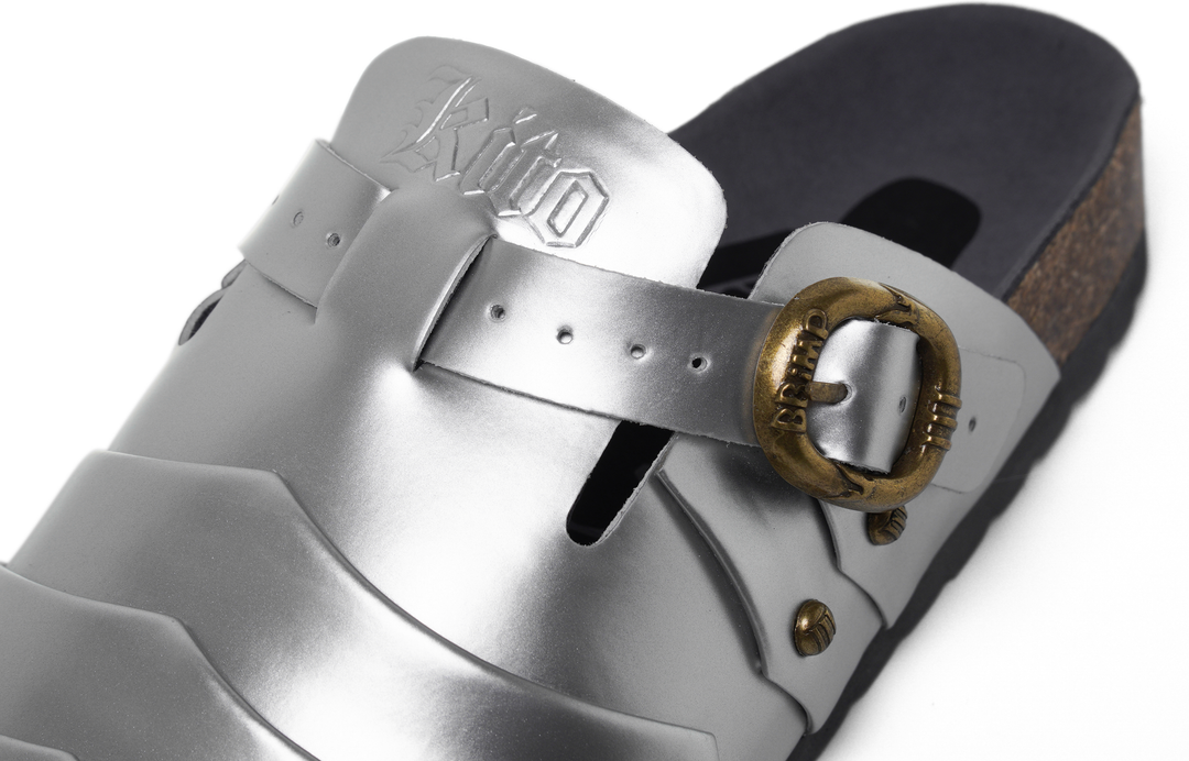 関税送料込 BBiMP x Kito Medieval Clogs シルバー サンダル 関税送料込 BBiMP x Kito Medieval Clogs シルバー サンダル