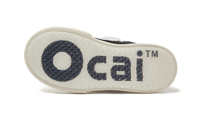 OCAI Smile Shoes - Chunky Black Big Head Canvas Sneakers for Casual Outfits