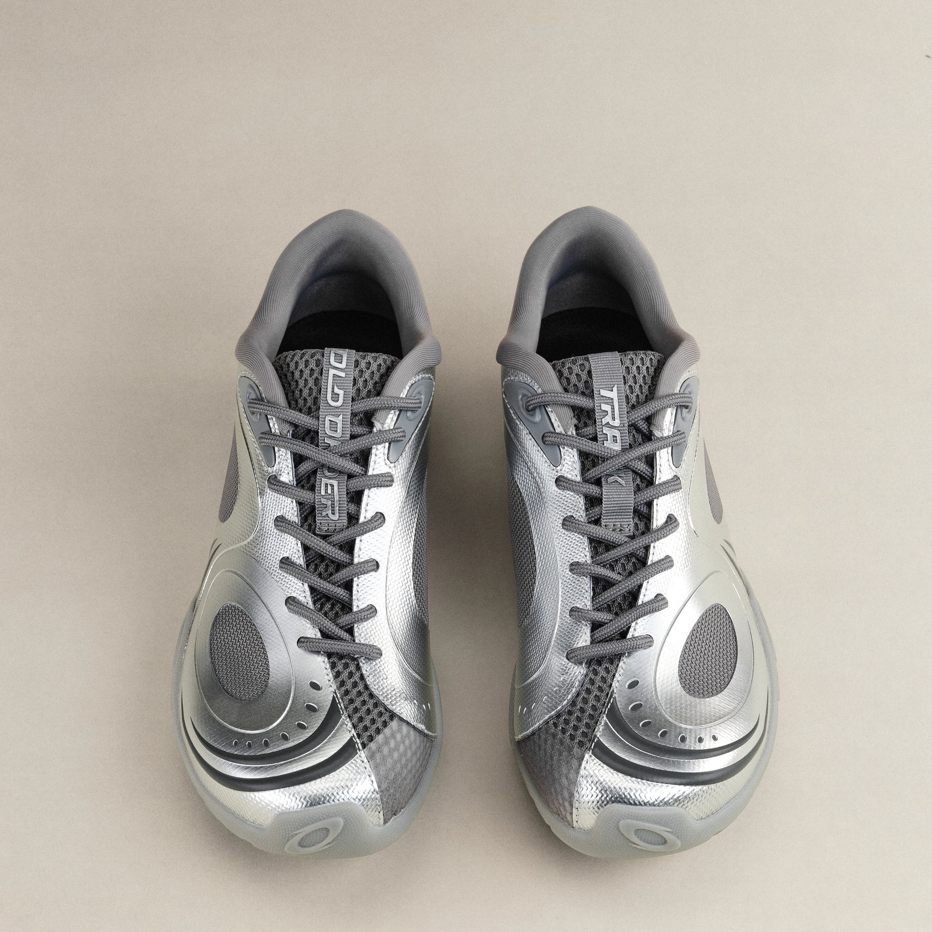 OLDORDER Track silver pyroxene　スニーカー　y2k Trainer Track Shoes Silver Pyroxene Air-Mesh – OLD ORDER