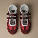 OLD ORDER Turbo Lite Mary Jane Sneakers Scarlet Echo – top view of the pair