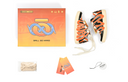 sneakers for men original design， lychee-texture pattern orange and balck colorway， OLD ORDER X BIPOLAR