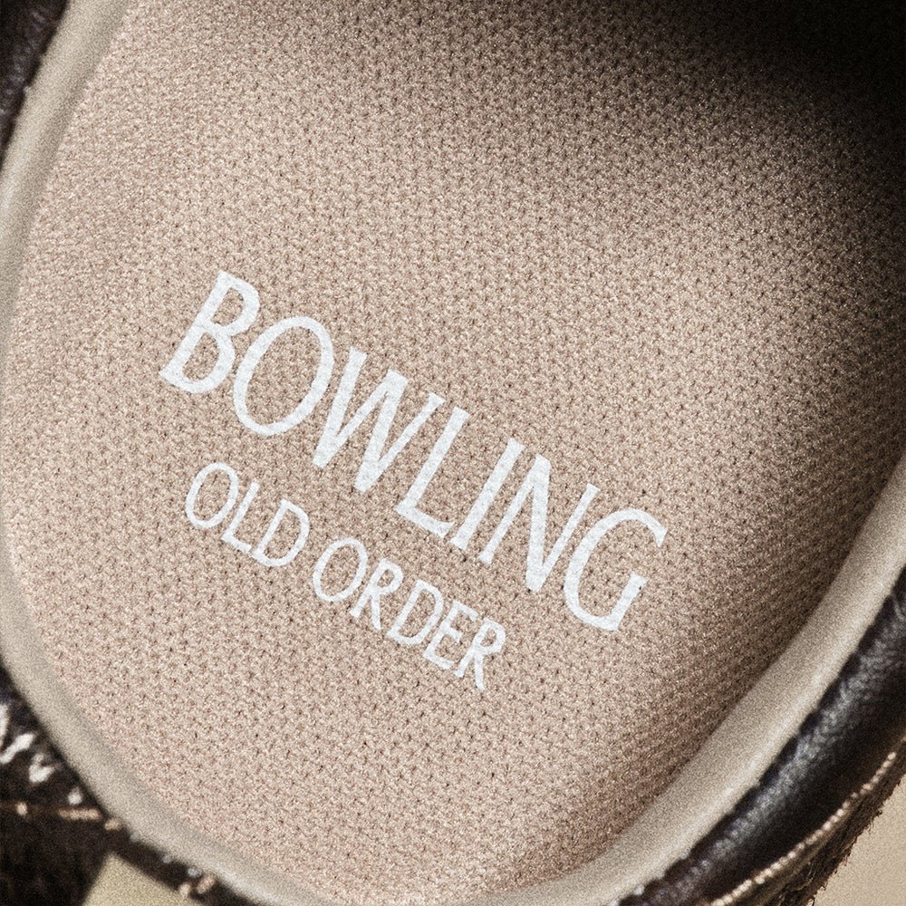 Bowling Series Flat Sneakers Bourbon Brown - OLD ORDER