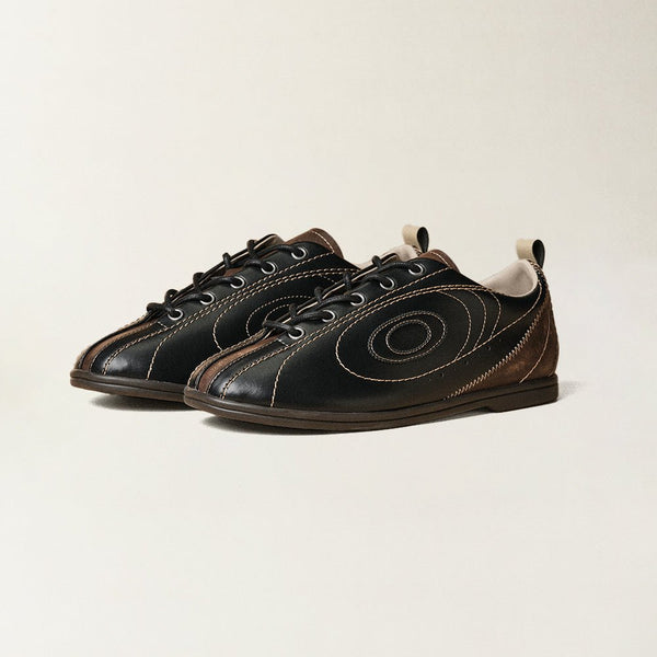 Bowling Series Flat Sneakers Pinot Noir - OLD ORDER