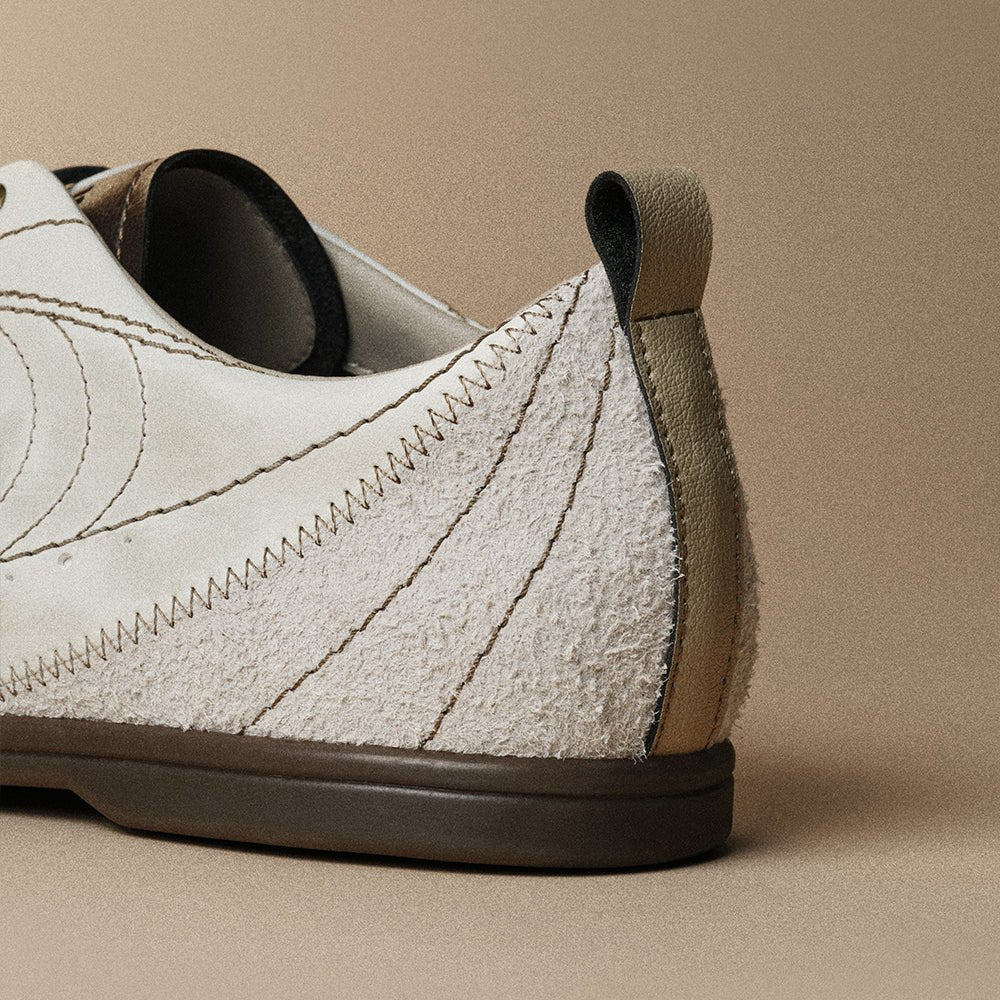 Bowling Series Flat Sneakers Vanilla Champagne - OLD ORDER