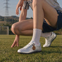 Soccer Series Training Shoes- Retro Silver - OLD ORDER